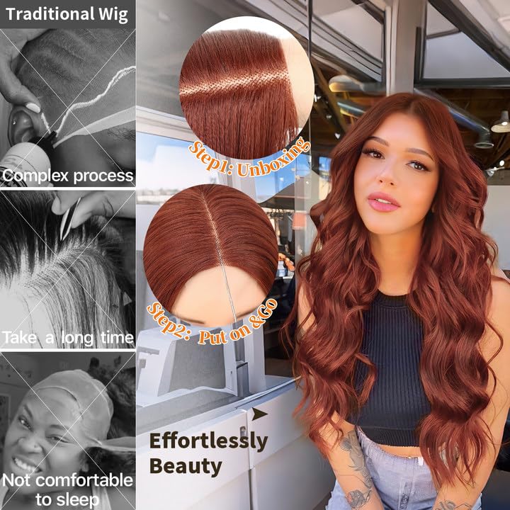 Glamura™ Natural Wavy Wig