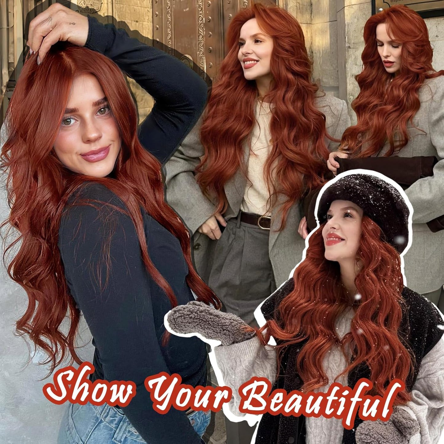 Glamura™ Natural Wavy Wig