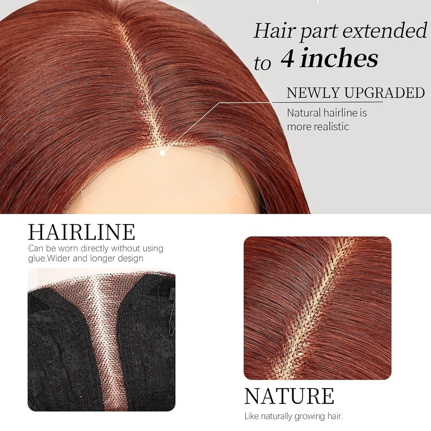 Glamura™ Natural Wavy Wig